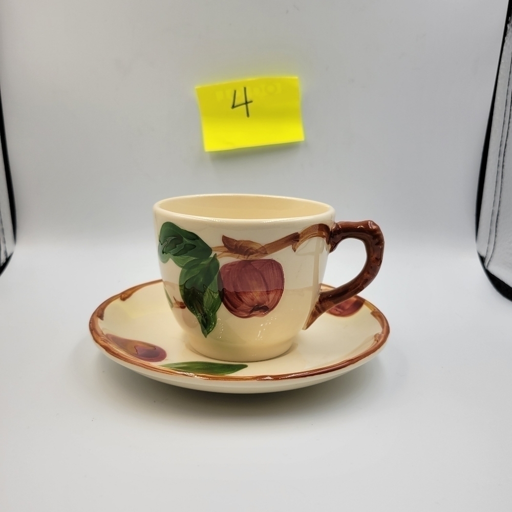 Vintage Franciscan Apple Cup & Saucer Set (2 Pcs)